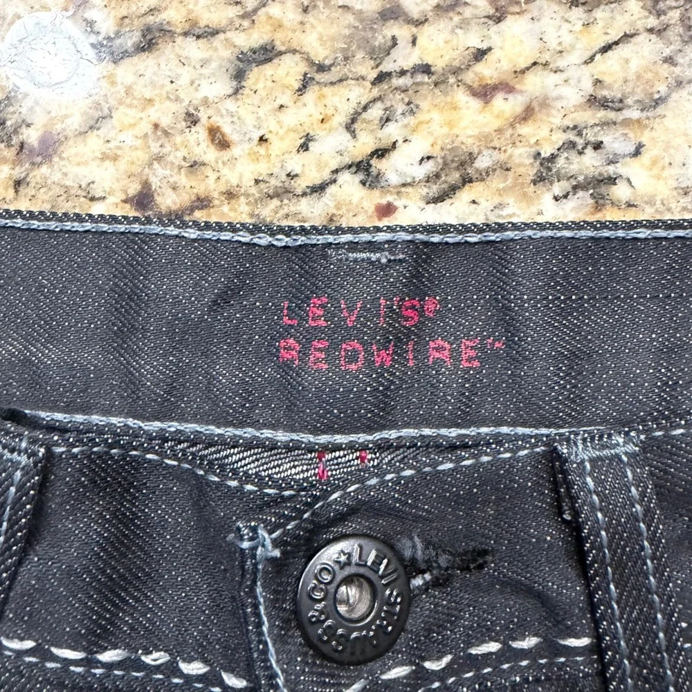 Levis Redwire DLX Mens Dark Wash Denim iPod Control Jeans 28x22 ws
